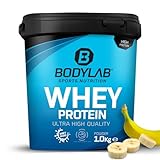 Bodylab24 Whey Protein Pulver, Banane, 1kg