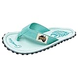 Gumbies Originals Blau - Flip Flops aus recycelten Materialien - robuste Sohle aus wiederverwerteten Autoreifen, weiches Fußbett aus Canvas-Baumwolle, bequemer Baumwoll-Zehensteg - Boho Mint, 41