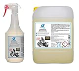 KaiserRein professional Hochleistungs Motorrad- und Zweirad-Reiniger 1 L Sprühflasche + 5 L Nachfüll-kanister Spezial-Entwicklung für Zweiräder Citrus Reiniger für Profis…
