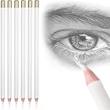 COYUN 6 Stück Radiergummi Stift Radierstift Radierer in Stiftform Radiergummi Zeichenstift Radiergummi zum Zeichnen Radierer für Künstler Skizzieren Malerei Zubehör Radierstift für Skizzen