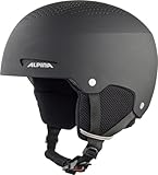 ALPINA ZUPO - Sicherer, Stoßabsorbierender, Belüfteter & Schlagfester Skihelm Für Kinder, Black matt, 54-58 cm