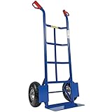 HBH Profi Sackkarre Schwerlast Sackkarren 320kg Luftreifen TK320LU Transportkarre | blau | hochwertige Räder | robuster Stahlrohrrahmen | Sicherheitsgriffe | max. Tragfähigkeit 320kg