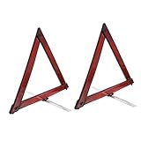 OSOLADY 2Stücke Faltbares Auto Warndreieck Reflektierendes Verkehrssicherheitswerkzeug Für Pannen Unfälle Langlebig Platzsparend Für Kfz Notfälle
