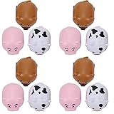 JUMPLAWN 12 Stück Kleiner Rückzieh Spielzeugautos für Kinder Pädagogisches Auto Spielzeug Lustige Tiermodelle für Jungen und Mädchen für Partys und Sammlungen