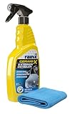 Rain-x Cerami-X Premium-Keramik-Autoreiniger, Hochglanz-Autowachs mit Hydrophobierung und UV-Schutz, schützt für 3 Monate, mit Tuch - 750ml