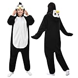 Ansamy Pyjamas Onesies Cosplay Erwachsene Tiere Halloween Kostüm Kleid Loungewear 148cm-188cm Körpergröße (Herren, Damen, Unisex)