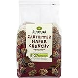 Alnatura Zartbitter Hafer Crunchy Muesli Cornflakes Cerealien 375 gramm