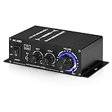 AK-280 Mini Stereo Verstärker Digital Audio Endstufe für Haus/Auto 40W×2 Höhen & Bass amplifier