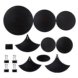 Jeffergarden Drum Stummpads, Ruhige Drum -Übungs -Set mit Schallreduzierung Gute Elastizität für Schlagzeuger für Stille Übung WC101 Schwarz