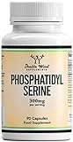 Double Wood Phosphatidylserin Nahrungsergänzungsmittel | 90 Hochwirksame Kapseln – 300mg pro Portion | Gentechnik- und Glutenfrei