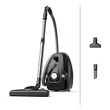 Rowenta Green Force Max Silence Bodenstaubsauger mit Beutel, 900 Watt, 4,5 L Staubbeutel, 99,98 Prozent HEPA-Filterung, 12 m Aktionsradius, kompaktes Design, inkl. Zubehör, Schwarz, RO6136