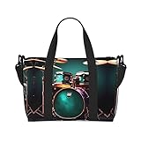 Cool Drum Set Printingtravel Gym Bag For Tote Bag Carry On Luggage Sport Duffle