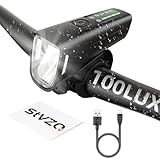 Arkham 100 LUX Vorne+Fahrrad Rücklicht LED Fahrradlicht Set,StVZO Zugelassen Fahrradlampe,200M sichtbarer Bereich USB-C Aufladbar LED IPX5 Wasserdicht Fahrradbeleuchtung Fahrradlichter (Frontlicht 2)