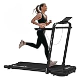 Mobvoi Home Laufband SE, Intelligente KI 3-in-1-Klapplaufband, elektrisches Laufband, 2,5 PS, kompakt tragbar unter dem Schreibtisch, 12 km/h, Fernbedienung, platzsparend, TicSports APP, 120 kg