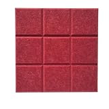 WENYOG pinnwand Selbstklebende Wandgitter-Filztafel, 3D-Korktafel, Heimdekoration, DIY-Fotoanzeige, Wandaufkleber, Pinnwand, Nachrichtentafel(Wine red)