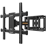 Perlegear TV Wandhalterung Schwenkbar Neigbar für 37-84 Zoll Flach & Curved Fernseher, TV Halterung max.VESA 600x400mm bis zu 60kg