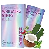 Schonende Zahnaufhellung Whitening Strips - (14 Anwendungen) Bleaching Zähne frei von Peroxid für strahlendes Lächeln - schonend Zähn Aufhellung - teeth whitening strips zahnbleaching 28 Stripes