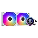 Thermalright Frozen Notte 240 Weiß ARGB V2 Wasserkühlung CPU Kühler,240 Spezifikation CPU Flüssigkeitskühler, Doppel PWM Lüfter,S-FDB Lager,Geeignet für AMD:AM4/AM5,Intel LGA 1851/1700/115X/1200/2011