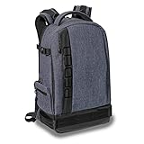 Pedea DSLR-Kamerarucksack Fashion Fotorucksack für Spiegelreflexkameras mit wasserdichtem Regenschutz und variabler Inneneinteilung (Rucksack, grau)