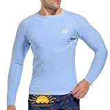 MEETWEE Herren Rash Guard Rash Vest Männer Langarm/Kurzarm UV Schutz T-Shirt Tops UPF 50+ Schnelltrocknend für Schwimmen Surfen Wassersport