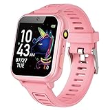 Fullove Uhren Geschenke für 7 8 9 Kinder: Kinderuhren Spielzeug ab 6 7 8 9 10+ Jahre Mädchen Smarte Uhren Kinder für 4-12+ Mädchen Smart Watch für Kinder