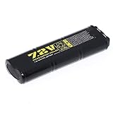 Well 7,2V 450mAh NI-MH Rechargeable Batterie für Airsoft AEG Vz61 / MP7 / MAC10 / R2 / R4