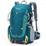 MOUNTAINTOP 40L Wanderrucksack Herren Damen Trekkingrucksack mit Regenhülle Multifunktionale Camping Klettern Reisen Outdoor Rucksäcke (Blaugrün)