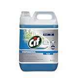 Cif Professional 7517832 Glas und Flächenreiniger, universell einsetzbar für streifenfreien Glanz, 5 L