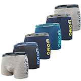 6er Pack Jungen Boxershorts Unterhose aus Baumwolle Größen 134-140 (134,_140, 6er Pack Farbmix 1)