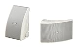 Yamaha NS-AW392 2-Wege Außenlautsprecher (120 Watt, 86 dB) 1 Paar weiß