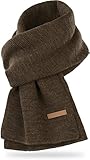 normani Herren Winterschal, Strickschal in verschiedenen Designs und Farben Farbe Sudbury/Braun-meliert