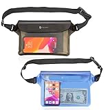 Syncwire Waterproof Pouch Bag Case 2-Pack Black and Blue