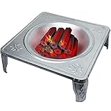 ZJFHEYUO Tragbare Feuerstellen und -Schalen für den Außenbereich, Terrassenheizer, Feuerschalen mit Holzfeuerung