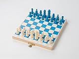 Recent Toys On-The-Go Schach-Reisebrett-Set, Spiel-Reise-Schach-Set mit faltbarem/tragbarem Aufbewahrungsbrett, traditionelles Strategiespiel für Kinder/Erwachsene