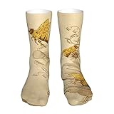 Sneaker Socken Honigbienen-Wildblume Kompressionssocken Unisex Classic Socken Atmungsaktiv Sportsocken Für Laufen Basketball Arbeit Sport 40cm