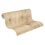 A.S. Création Vliestapete Best of Wood`n Stone 2nd Edition Tapete in Holz Optik fotorealistische Holztapete 10,05 m x 0,53 m beige braun Made in Germany 300434 30043-4
