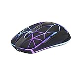 Rii Kabellose Funkmaus, 2.4G Optische Maus Mit USB Nano Empfänger, 7 LED Beleuchtung für Windows/Mac/Linux, Office Home, Schwarz