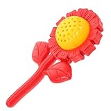 Beaupretty Sonnenblumen-handglocke Babyspielzeug aus Kunststoff Leicht zu Reinigen mit Hellem Design und Klingelndem Klang für Sensorisches Greif Musikinstrument Kleinkinder