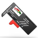 Dlyfull Batterietester – Batterie Tester für AA, AAA, C, D, 9V & 1.5V Knopfzellen – Akku Tester & Batterieprüfgerät ohne Strom – Präzises Batterie Messgerät für Haushalt & Profi