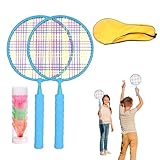 Badminton-Set Für Kinder | Badmintonschläger Für Anfänger | Leichter Schläger Für Kinder 3-7 Jahre Für Sport Schule Und Freizeit