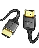 Silkland 10K 8K HDMI 2.1 Kabel 30cm, HDMI Kabel 4K@144Hz/120Hz 8K@60Hz,eARC, HDR10, Dolby Atmos, 48Gbps, HDCP 2.2&2.3 für HDTV/Soundbar/PS5/Blu-ray/Beamer/Laptop/Display/TV Box/PC