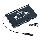 Ruikdly 5.0 Kassetten Adapter für Autoradio, Bluetooth Kassette Auto Schwarz Kassettenadapter für Autoradio Car Tape AUX Adapter, KFZ-Kassettenadapter mit Smartphones, Tablets, MP3-Player