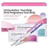 Femometer 20 ovulationstest + 5 Schwangerschaftstest 25 miu/ml optimaler Sensitivität mit Urinbecher