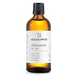 Naissance Citronella Ätherisches Öl (Nr. 182) - 100ml - 100% Naturreines Citronellaöl für Naturkosmetik, Aromatherapie, Duftlampe - Duftöl für Aroma Diffuser