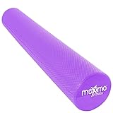 ﻿Maximo Fitness Faszienrolle für Wirbelsäule & Muskeln (15x90 cm) - Foam Roller Massagerolle für Rücken, Arme, Beine - Für Pilates, Yoga etc.