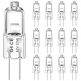 AUZOSL Hochwertige G4 Halogenglühbirne 12 Stück, 20W, 2700K Energiesparendes Leuchtmittel für helle Beleuchtung in Wohnräumen, Büros und Geschäftsräumen (20W)