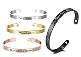 aplusashop ID Edelstahl Armreif + Gravur nach Wunsch Armband mit Herzen in 8 Farben Neu (Silber Glänzend, Mit Gravur)