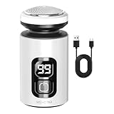 Tragbarer elektrischer Min-i-Rasierer für Herren, Rasierer mit schwimmendem Schneider, elektrischer Rasierer, wiederaufladbar, kompaktes Pflegewerkzeug, 8 x 4 cm, für Haarentfernung, Körpertrimmen