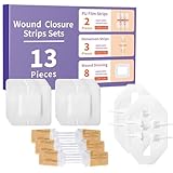 Wundverschlussstreifen 3 Größen 13 Stück Klammerpflaster Wundverschlüsse Strips Wundverschluss-Streifen Wundpflaster für Schnittwunden Nähte
