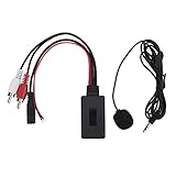 Bluetooth 2RCA AUX IN Adapter, Auto Bluetooth AUX IN Adapter Kabelloses Kabel mit Mikrofon Freisprecheinrichtung für Pioneer mit 2 RCA Audio Port